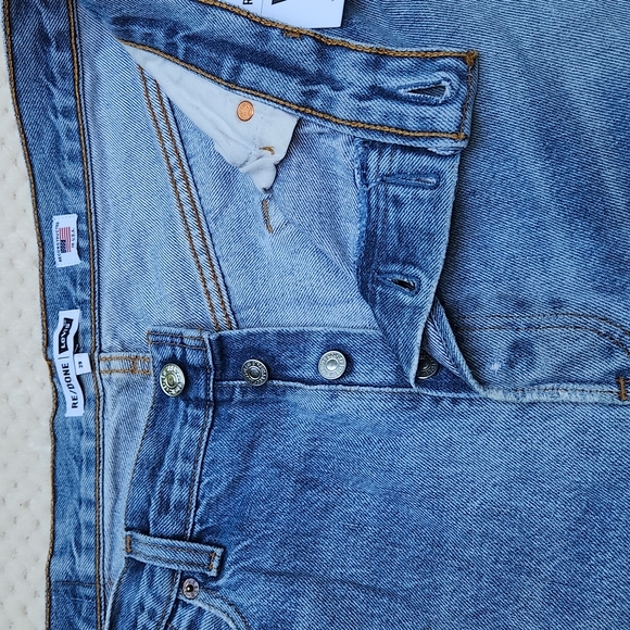 Nwt Levi's RE/DONE High Rise Distressed Stovepipe Jeans - Picture 9 of 16